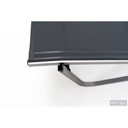 Шезлонг Hera алюминиевый, антрацит