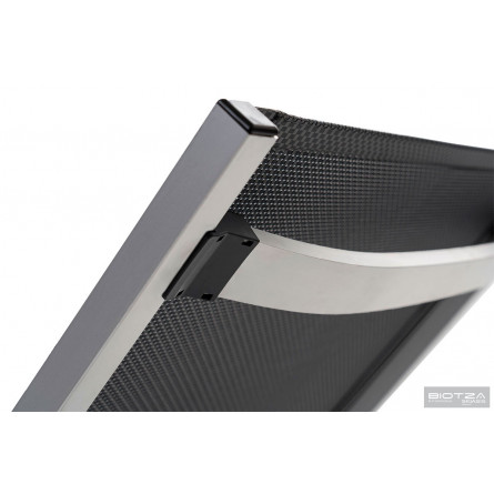 Шезлонг Hera алюминиевый, антрацит