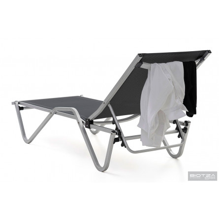 Шезлонг Hera алюминиевый, антрацит