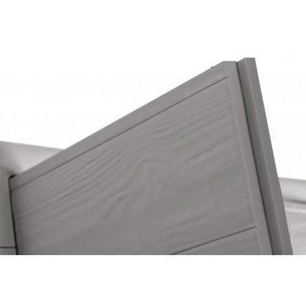 Уличный шкаф TOOMAX 2х дверный глубокий WOODY'S XL (4 полки), светло-серый