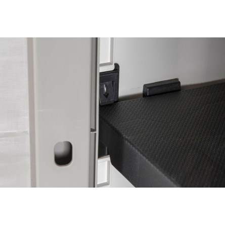 Уличный шкаф TOOMAX 2х дверный глубокий WOODY'S XL (3 полки), светло-серый