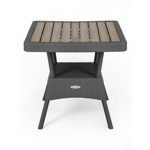 Стол пластиковый Ola Dom арт.S-GS03 квадратный (антрацит)