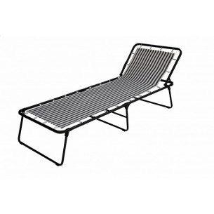 Кровать раскладная Надин жесткая арт.С407/70 (цвет ткани серый рис.полоска (1 шт. в уп.)