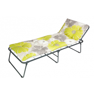 Кровать раскладная Надин мягкая (крошка) арт.С648/92г (цвет ткани серый рис.цветы гофрокартон (1 шт. в уп.)