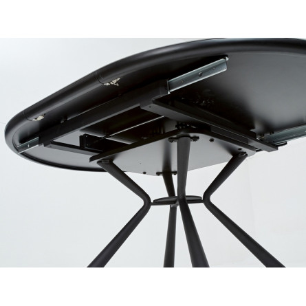 Стол VOLAND BIANCO TL-45 испанская керамика/ BLACK "белый мрамор" М-City