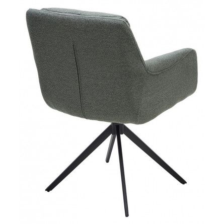 Стул MEADOW 360 град. поворот. Зеленый Lake-352, ткань / черный каркас / Товарный знак DISAUR