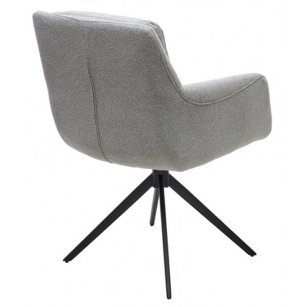Стул MEADOW 360 град. поворот. Серый Lake-450, ткань / черный каркас / Товарный знак DISAUR