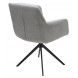 Стул MEADOW 360 град. поворот. Серый Lake-450, ткань / черный каркас / Товарный знак DISAUR Стул MEADOW 360 град. поворот. Серый Lake-450, ткань / черный каркас / Товарный знак DISAUR