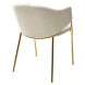 Стул DILL TRF-11 светло-бежевый, ткань/ золотой каркас М-City Стул DILL TRF-11 светло-бежевый, ткань/ золотой каркас М-City