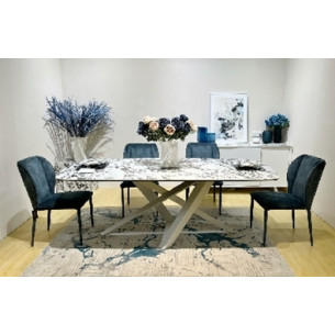 Стол VICENZA 220 BULGARI WHITE