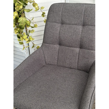 Стул CARACAS Barrel-97 Антрацит, ткань / черный каркас Товарный знак DISAUR