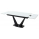 Стол Ниагара 160 Белый, стекло / черный каркас М-City Стол Ниагара 160 Белый, стекло / черный каркас М-City
