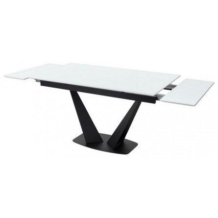 Стол Ниагара 160 Белый, стекло / черный каркас М-City