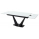 Стол Ниагара 160 Белый, стекло / черный каркас М-City Стол Ниагара 160 Белый, стекло / черный каркас М-City
