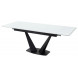 Стол Ниагара 160 Белый, стекло / черный каркас М-City Стол Ниагара 160 Белый, стекло / черный каркас М-City