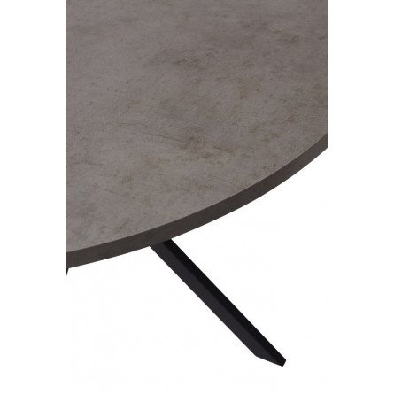 Стол ВЕГА D110 раскладной Бетон Чикаго темно-серый/ черный каркас М-City