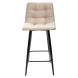 Полубарный стул CHILLI-QB бежевый 5, велюр / черный каркас (H66cm) М-City Полубарный стул CHILLI-QB бежевый 5, велюр / черный каркас (H66cm) М-City