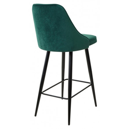 Полубарный стул NEPAL-PB ЗЕЛЕНЫЙ 19, велюр/ черный каркас (H68cm) М-City