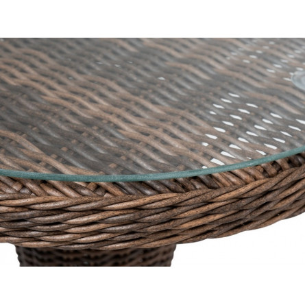 стол круглый из искусственного ротанга