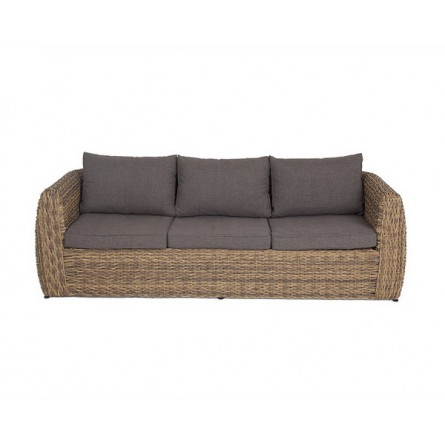 диван из искусственного ротанга (гиацинт) трехместный