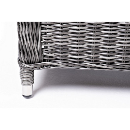 "Форио" кресло раскладное плетеное, цвет графит