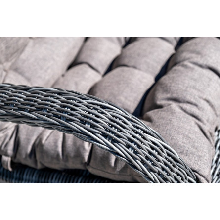 "Толедо" лаунж-зона из искусственного ротанга, цвет графит