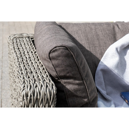 "Лунго" трансформирующаяся лаунж-зона из искусственного ротанга (гиацинт), цвет серый