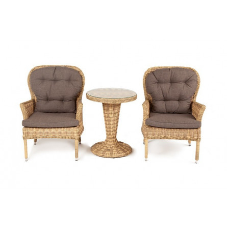 кофейный комплект из искусственного ротанга