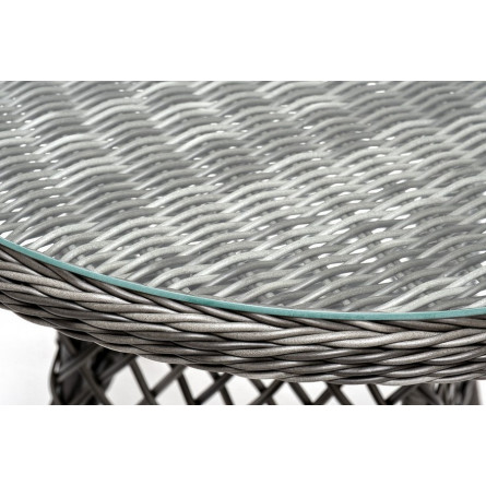 "Эспрессо–80 R" обеденная группа плетеная, цвет графит