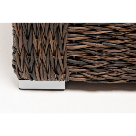 "Лунго" модуль диванный угловой с подушками, цвет коричневый (гиацинт)