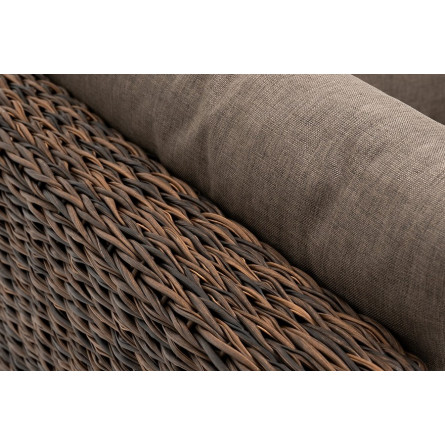 "Лунго" модуль диванный угловой с подушками, цвет коричневый (гиацинт)