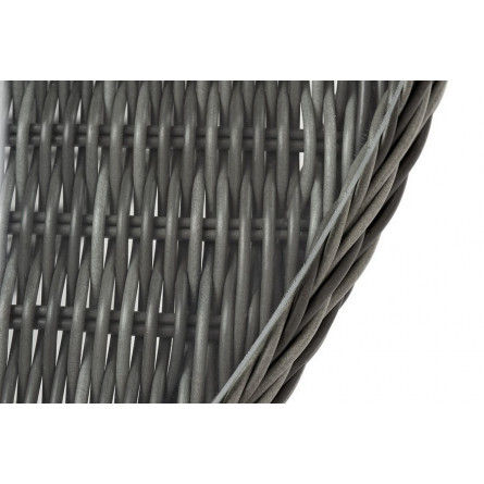 "Эспрессо" плетеный круглый стол, диаметр 118 см, цвет графит