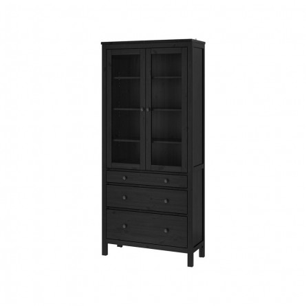 Шкаф-витрина ХЕМНЭС HEMNES 3 ящика ИКЕА