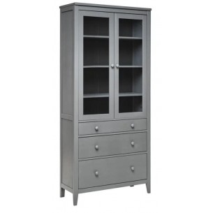 Шкаф-витрина ХЕМНЭС HEMNES 3 ящика ИКЕА