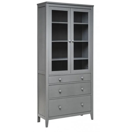 Шкаф-витрина ХЕМНЭС HEMNES 3 ящика ИКЕА