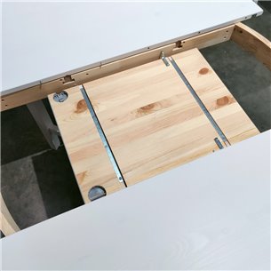 Стол обеденный IKEA Хемнэс раскладной, массив сосны, цвет белый ИКЕА