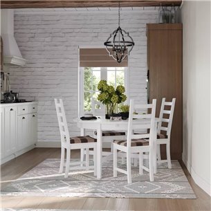 Стол обеденный IKEA Хемнэс раскладной, массив сосны, цвет белый ИКЕА