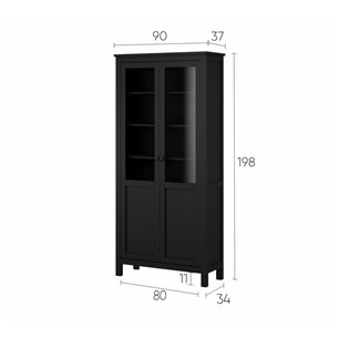 Шкаф-витрина ХЕМНЭС HEMNES 3 ящика ИКЕА