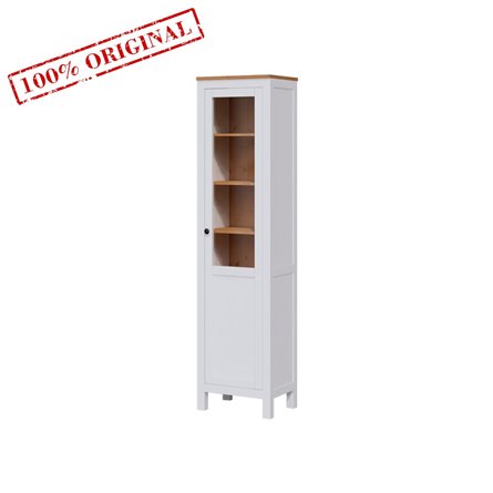 Шкаф-витрина малая (ХЕМНЭС аналог ИКЕА) белый (2 уп.)