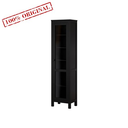 Шкаф-витрина малая (ХЕМНЭС аналог ИКЕА) белый (2 уп.)