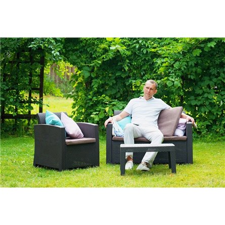 Комплект мебели Arizona Set, антрацит (на 4 персоны)