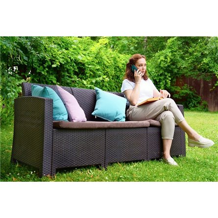 Комплект мебели Arizona Set Max на 5 персон антрацит, венге