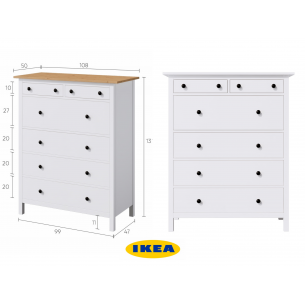 Комод ХЕМНЭС (КЫМОР) 6 ящиков