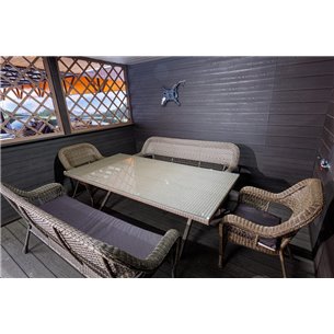 Комплект мебели из искусственного ротанга Family set КРОСС Мэдисон (2 дивана+2 кресла) с подушками на сидение