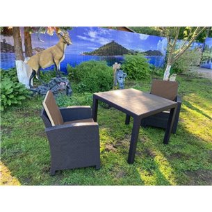 Комплект мебели под искусственный ротанг для отдыха Калифорния «California 2+1» арт.77787/8422П