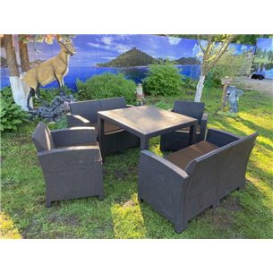 Комплект мебели под искусственный ротанг для отдыха Калифорния «California Family Mini Set» арт.77787/77763/8422 — 2