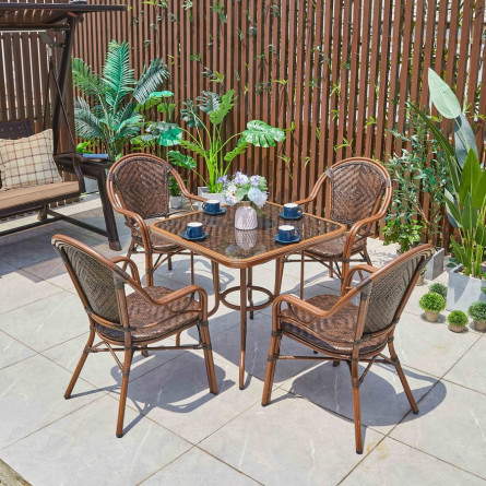 Алюминиевый комплект мебели из искусственного...