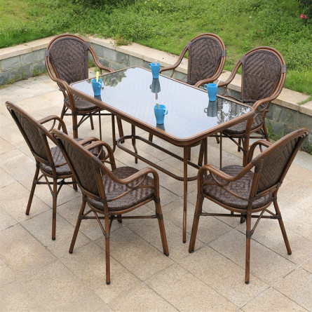 Алюминиевый комплект мебели из искусственного...