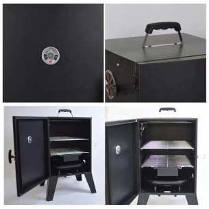 Электрическая Коптильня гриль Vertical Electric Smoker 56 x 49 x 82 см две решетки купить в Москве недорого - интернет магазин I