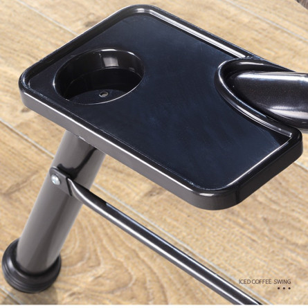 Садовые качели Arabo Lux с элементами ковки и плетения из искусственного ротанга